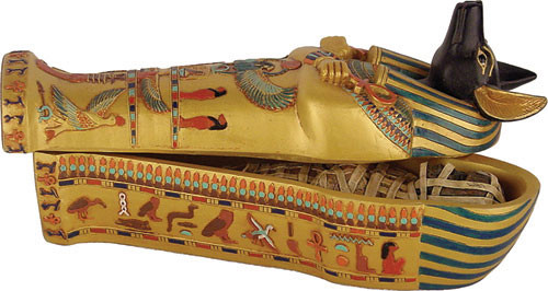 Anubis Coffin with Mummy Inside - Shop Museum Ancient Egyptian ...