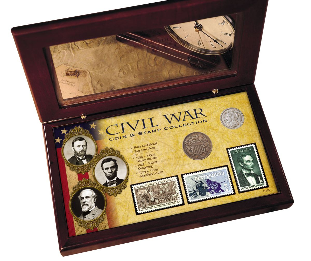 civil-war-coin-stamp-collection-boxed-set-actual-authentic