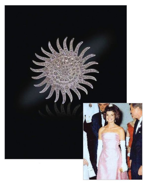 The Sunburst Brooch President Presidential History Jfk Jbk John Jacqueline Jackie Kennedy Collection The Sunburst Brooch Photo Museum Company
