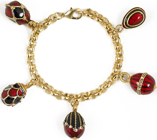 Faberge inspired Five Egg charm bracelet - Museum Shop Collection