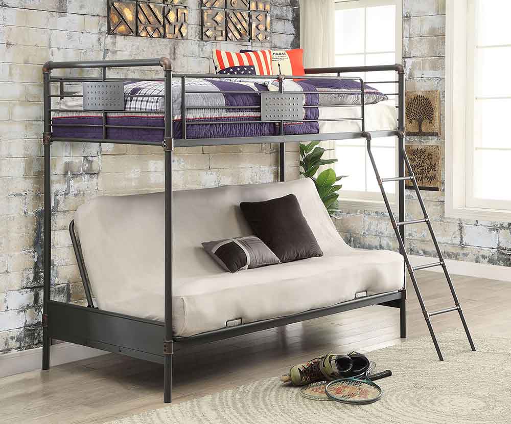 Throwback Look: Chic Industrial Piping Style Metal Bunk Beds www.justbunkbeds.com Throwback Look: Chic Industrial Piping Style Metal Bunk Beds www.justbunkbeds.com