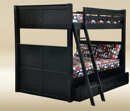 Dillon Gray Full Over Full Bunk Bed with Storage Drawers Dillon Gray Full Over Full Bunk Bed with Storage Drawers