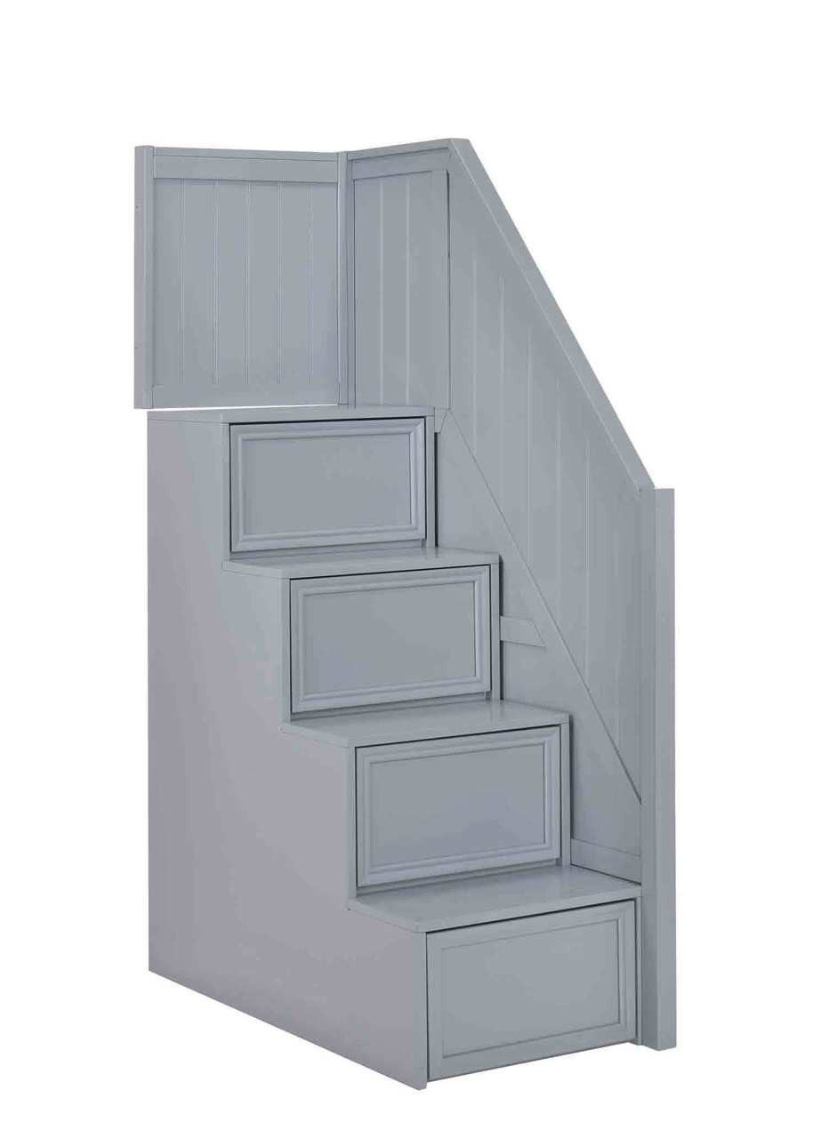 Dillon Gray Full Size Bunk Bed with Stairs + Storage Dillon Gray Full Size Bunk Bed with Stairs + Storage