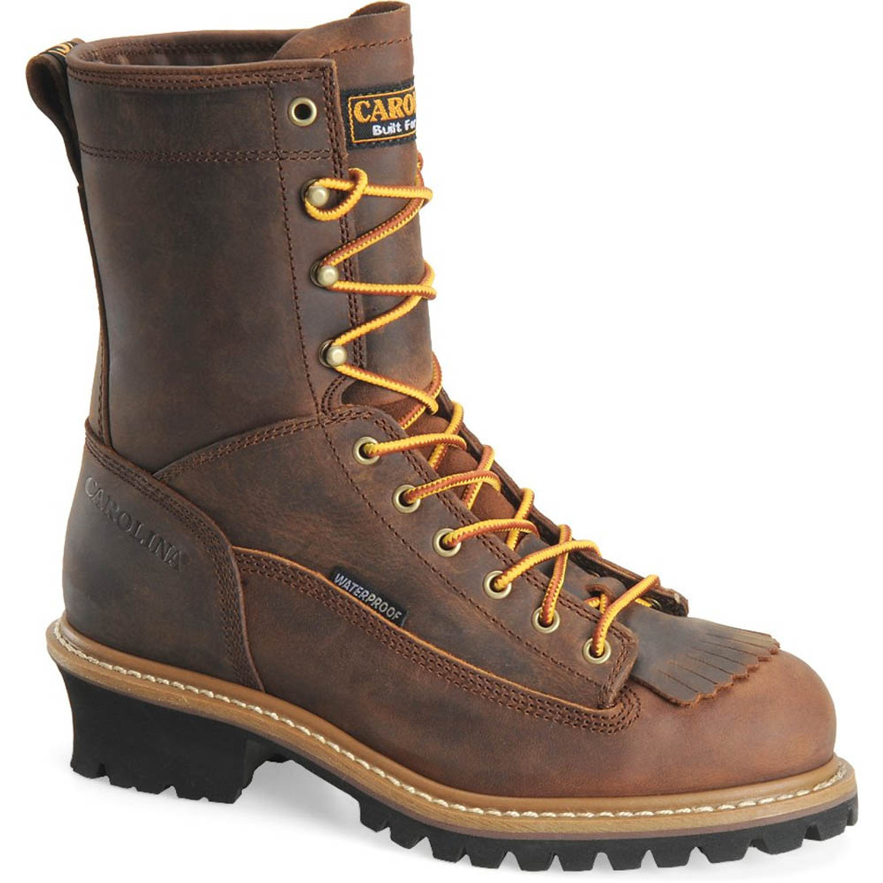 Carolina CA9824 Steel Toe Waterproof Lace-to-Toe Logger Boots - Family Footwear Center
