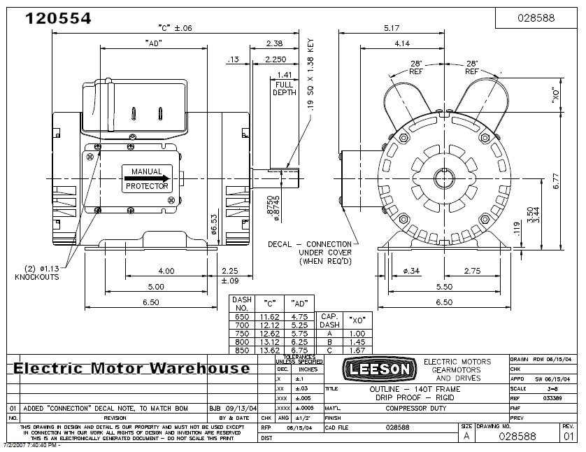 Leeson Single Phase Motor Wiring Diagram - General Wiring Diagram