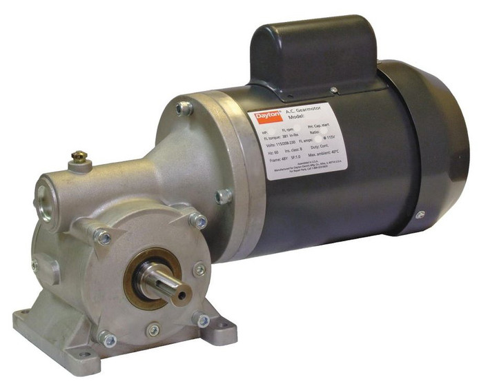 Dayton Gear Motor 1 2 Hp 100 Rpm 115 208