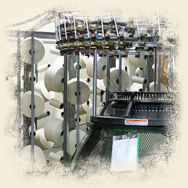 Our organic cotton yarn spinner provides knitting and low-impact fabric printing.