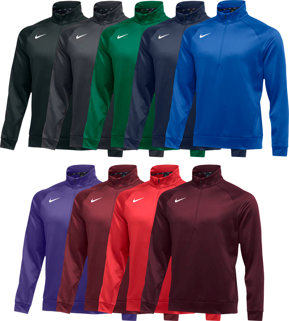 nike therma half zip