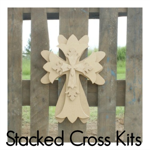 Wooden Cross Unfinished Wood Crosses Wall Hanging Craft Paintable