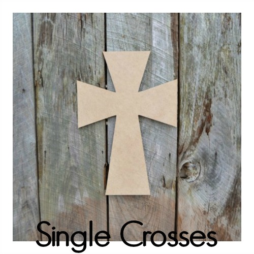 Top Online Unfinished Wooden Stacked Kit 9 Crosses 9.5