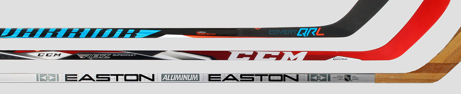 what is a hockey stick made of