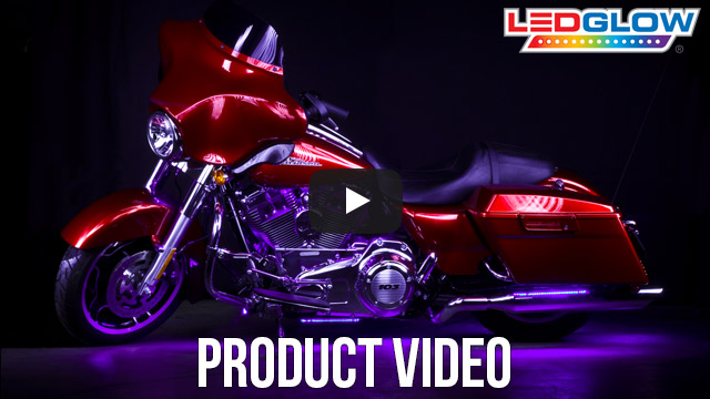 LEDGlow Purple Classic LED Motorcycle Light Kit