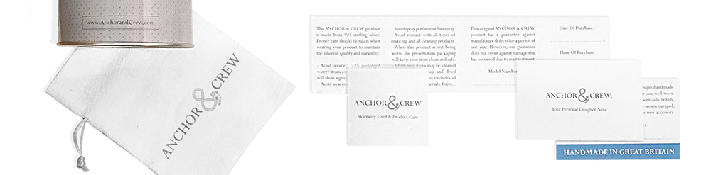Learn More About The ANCHOR & CREW Guarantee And Care Advice Learn More About The ANCHOR & CREW Guarantee And Care Advice