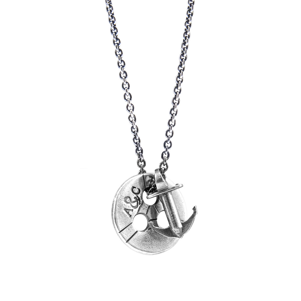 Lerwick Pulley Silver Necklace Pendant