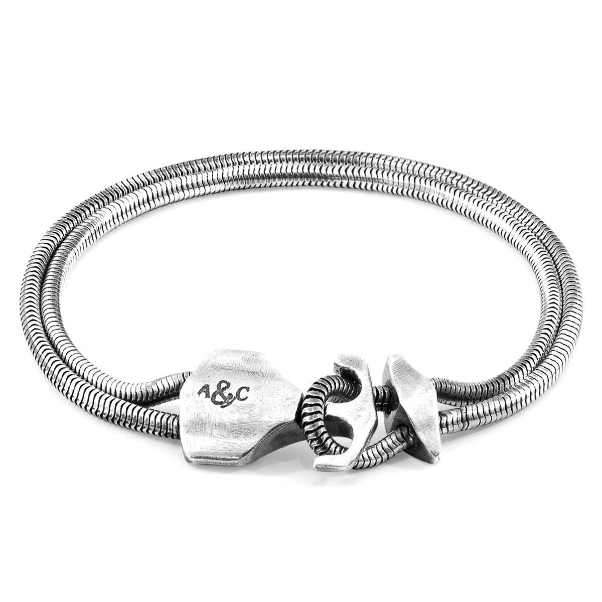 Delta Anchor Silver Chain Bracelet