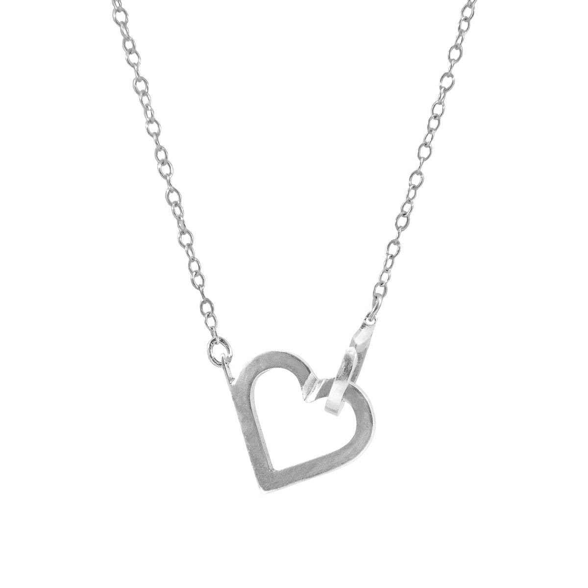 Little Heart Link Paradise Silver Necklace Pendant