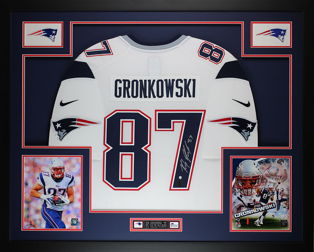 rob gronkowski signed jersey framed rob gronkowski signed jersey framed