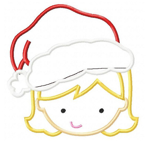 Santa Girl Applique Applique Inc