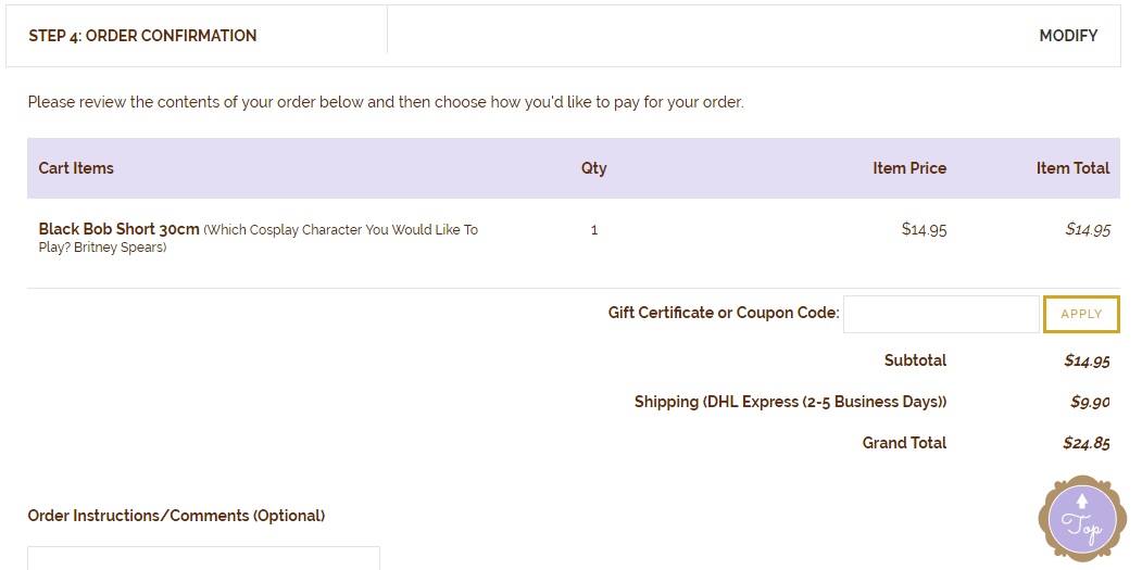 review cart in 2checkout