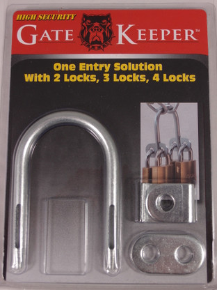2 or 3 padlock multi shared access locking system