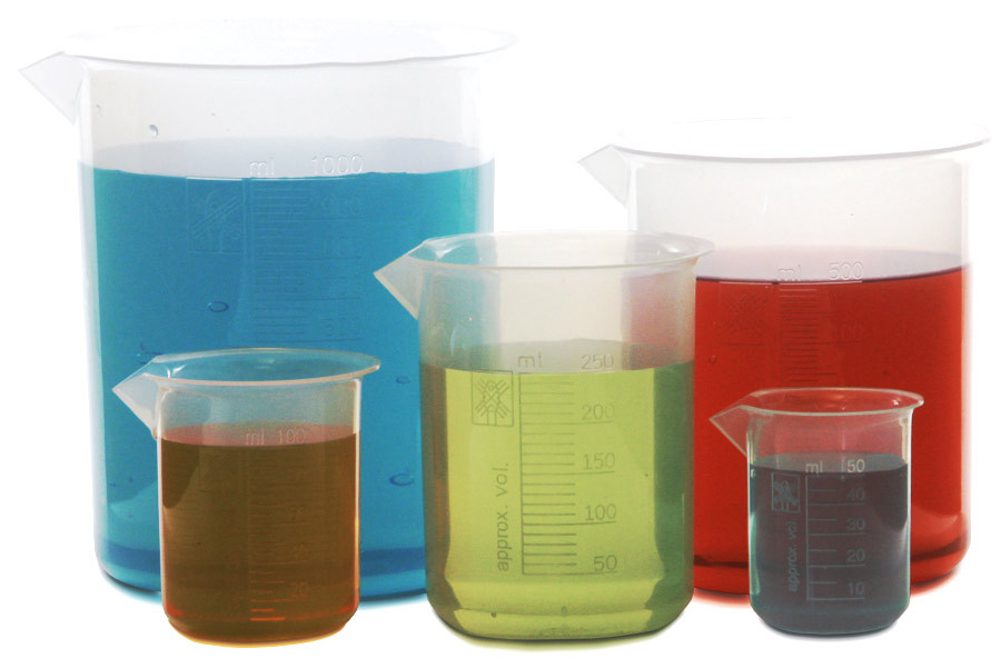 Plastic Beakers Set 501000ml