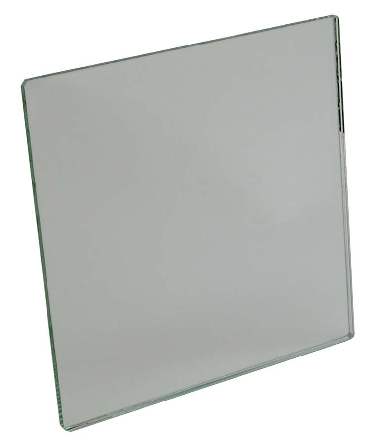 Mirror, glass plane, 4"x 4"