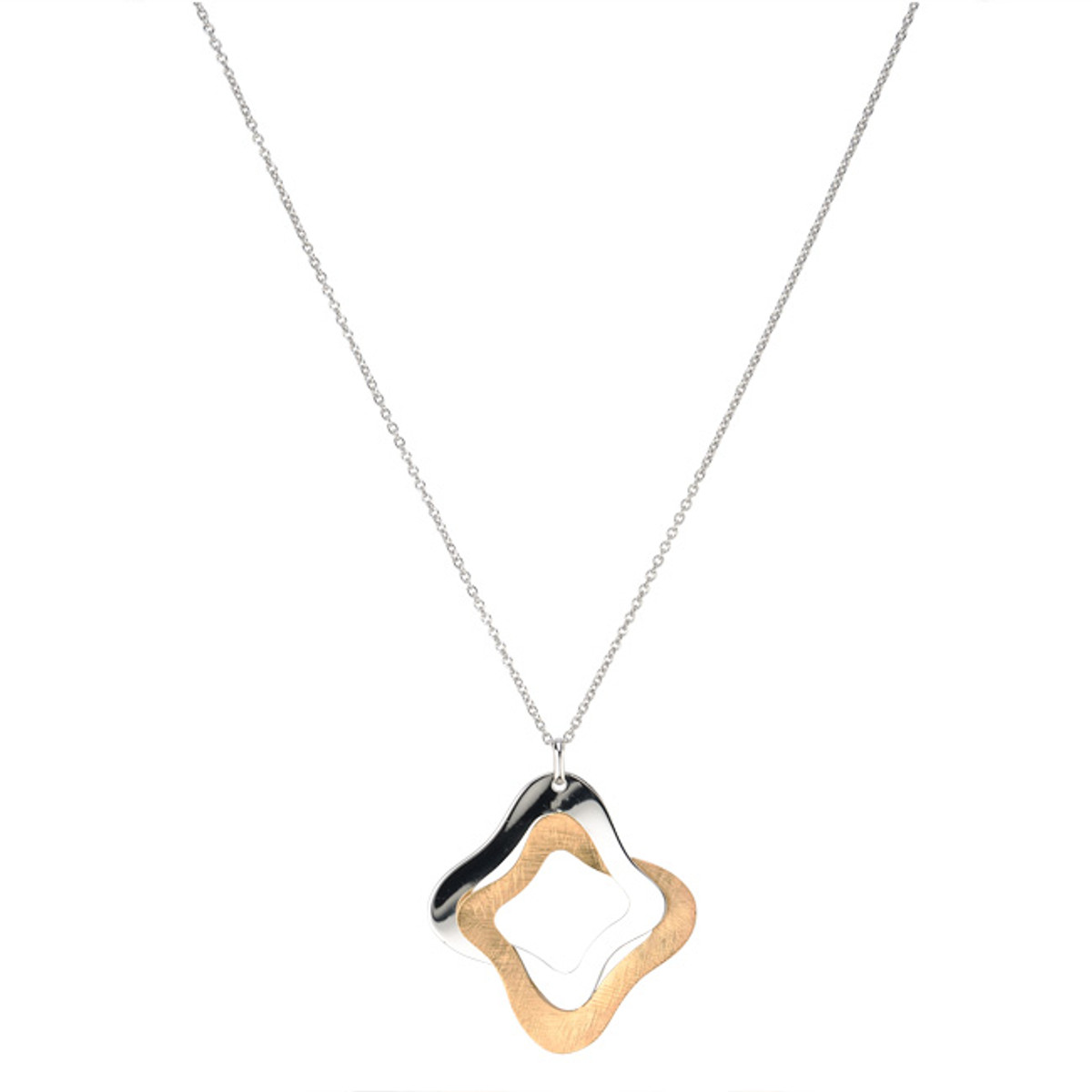 Sterling Silver Gold Overlay Yvonne Necklace, Frederic Duclos Sterling Silver Gold Overlay Yvonne Necklace, Frederic Duclos