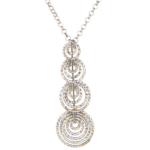 Graduating Circles Necklace, Frederic Duclos Graduating Circles Necklace, Frederic Duclos