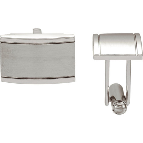 Stainless steel coqueture rectangular cuff links Stainless steel coqueture rectangular cuff links