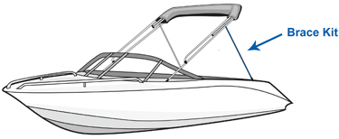 4ft 3-Bow Bimini Top with Rocket Launcher: Top Choice