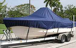 Semi-custom boat covers fit a certain style of boat