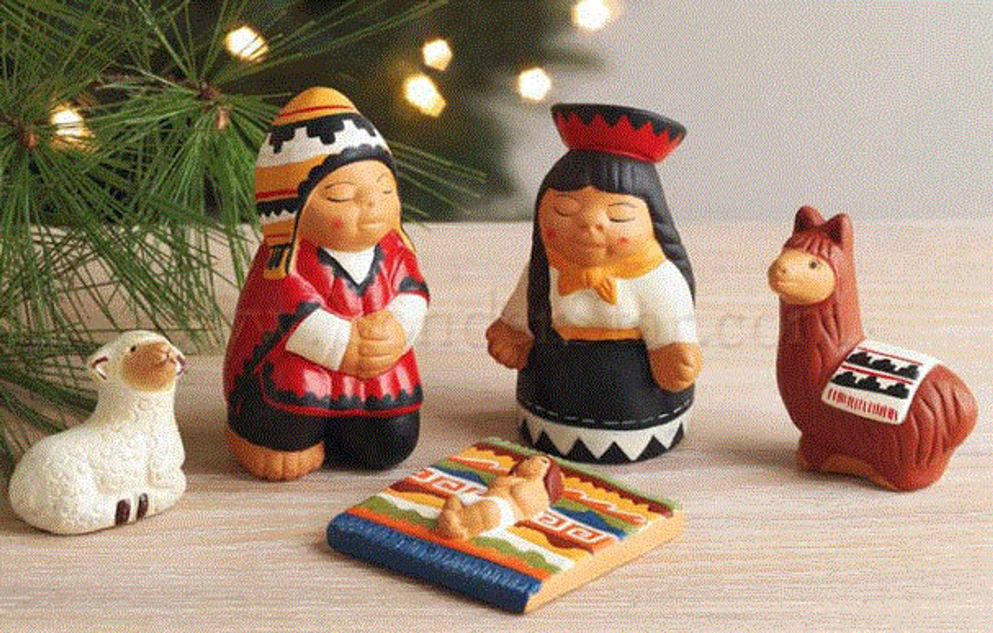 Quechua Nativity Set Peru - Yonder Star Christmas Shop LLC