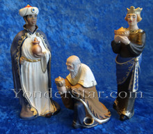 Three Wisemen Henning Wooden Nativity Norway