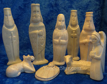 Soapstone nativity set from Kenya Africa.