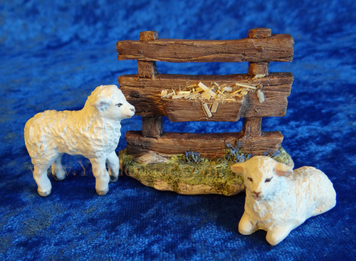 Lambs and Fence - Hestia Companions Nativity Animals