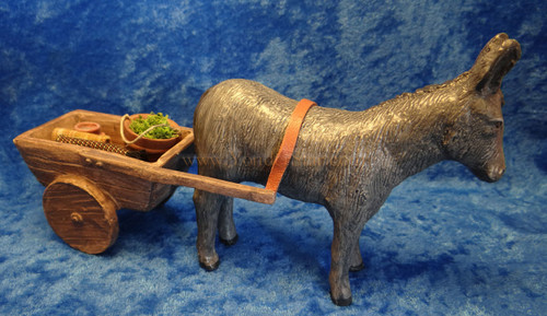 Standing Donkey with Cart - Compainions Nativity Scene