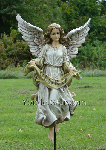 Gloria Angel for 27" Outdoor Nativity Scene Full Color