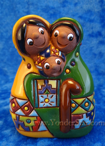 3" Chuyma Heart of the Family Nativity Fair Trade Bolivia