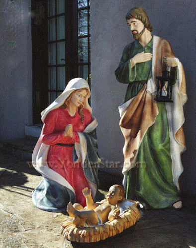 Large Outdoor Nativity 5 Foot Tall Holy Family