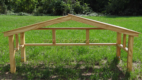 Wooden Stable for 18" scale Lighted Outdoor Nativity Scene