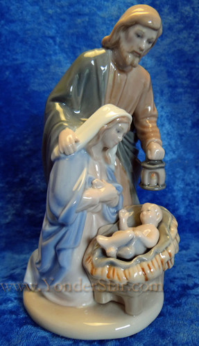 6.25" Porcelain Holy Family Nativity