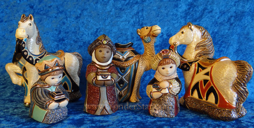 Rinconada Nativity Wisemen Caravan Set from Uruauay 6 Pcs