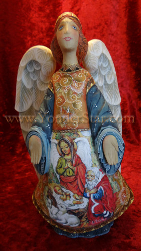Miraculous Blessing Angel - 9" G Debrekht Illustrated Nativity