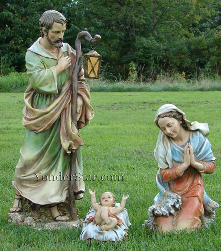 Outdoor Nativity Full Color Holy Family - 27" Joseph's Studio Outdoor Nativity