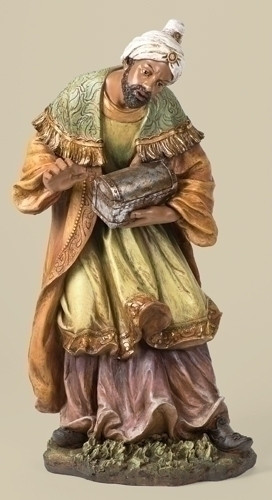 40" Large Outdoor Nativity African Wiseman - Full Color