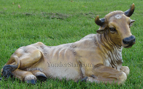 Seated Ox for 27" Outdoor Nativity Joseph's Studio