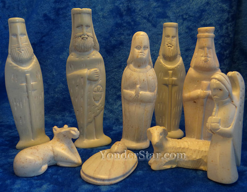 Soapstone nativity set from Kenya Africa.