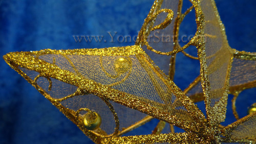 6.25" Gold Star Tree Topper