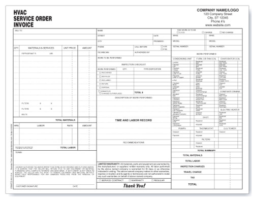 service order invoice