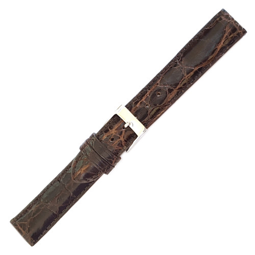 Dark Brown Dunthorp Polished Stitched Crocodile (Glossy) Dark Brown Dunthorp Polished Stitched Crocodile (Glossy)
